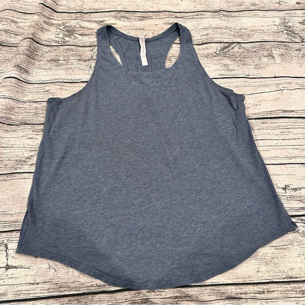 lululemon athletica pleated love tank - heathered navy - size 12